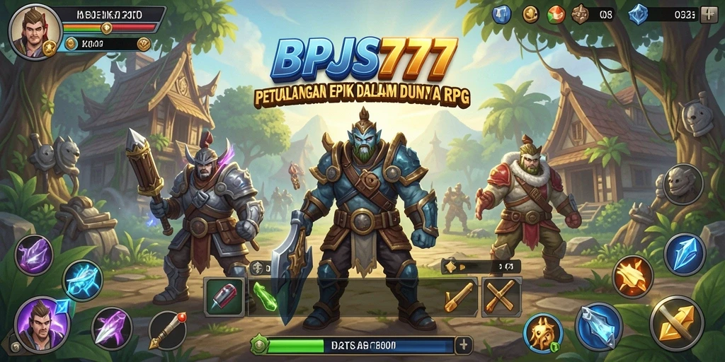 Tampilan gameplay menakjubkan dari BPJS777 yang penuh aksi petualangan RPG.