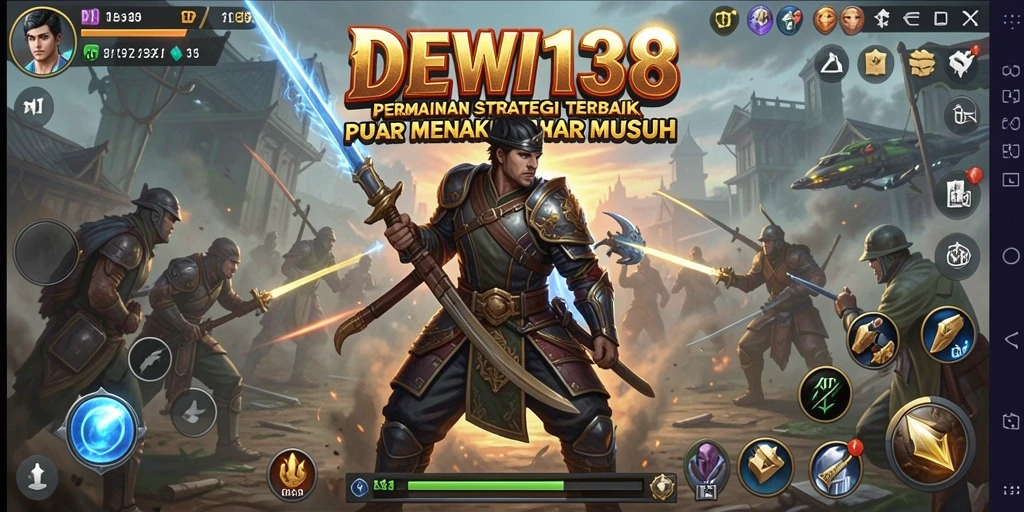 Tampilan gameplay menantang dalam DEWI138, penuh strategi dan aksi.