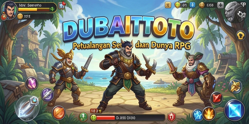 Tampilan gameplay seru di dunia RPG DUBAITOTO.