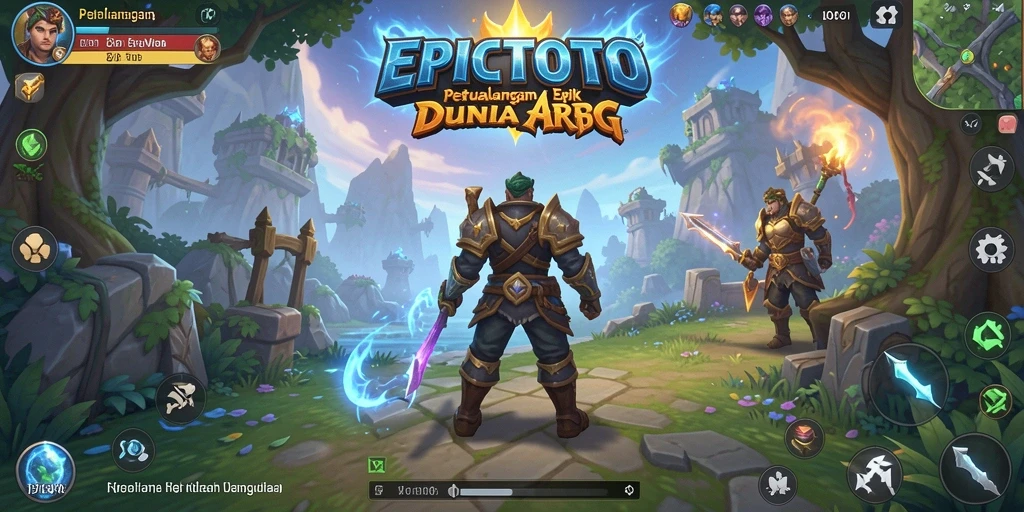 Tangkapan layar menampilkan pertarungan seru dalam permainan EPICTOTO ARPG.