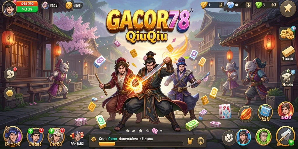 Tampilan gameplay menarik dan penuh aksi QiuQiu.