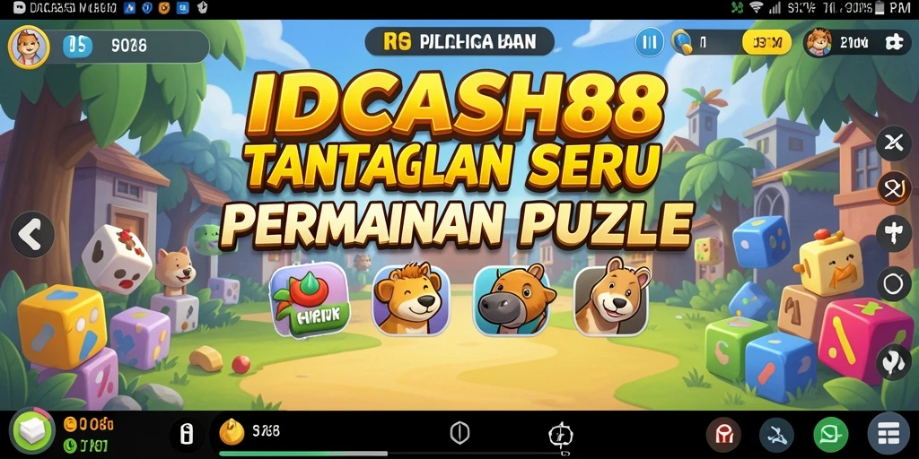 Screenshot gameplay IDCASH88 menampilkan keseruan menyelesaikan teka-teki.