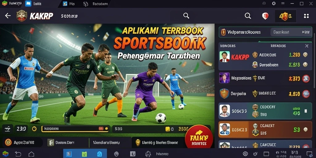 Tampilan gameplay KAKRP yang menarik dan interaktif dalam taruhan olahraga.