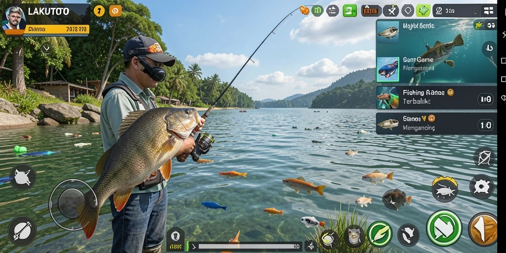 Tampilan gameplay <strong>LAKUTOTO</strong> yang menggugah selera dan menantang para pencinta memancing.
