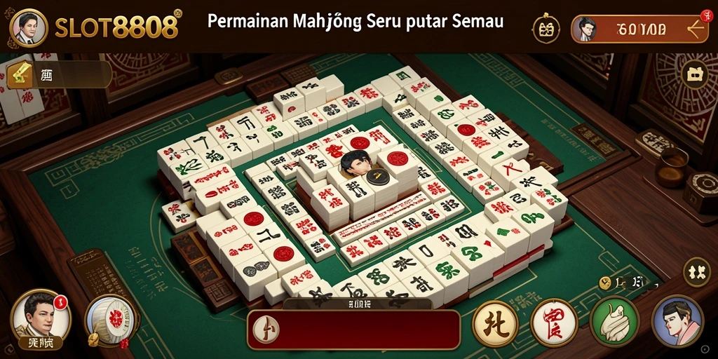 Screenshot gameplay Mahjong yang menarik dan menantang di SLOT8808.