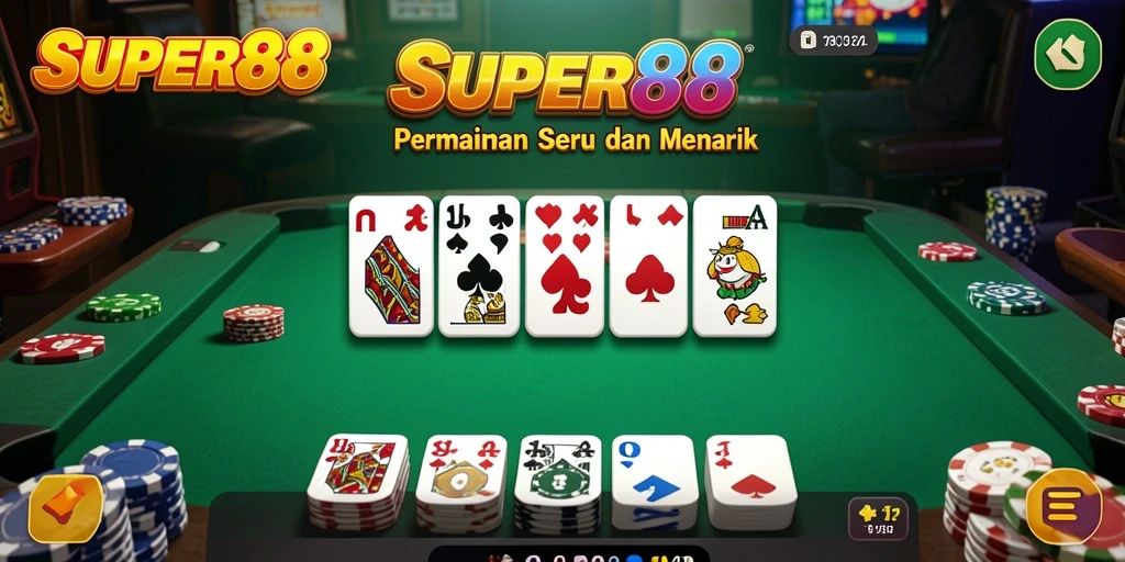 Gameplay SUPER88 yang seru dalam permainan Domino.