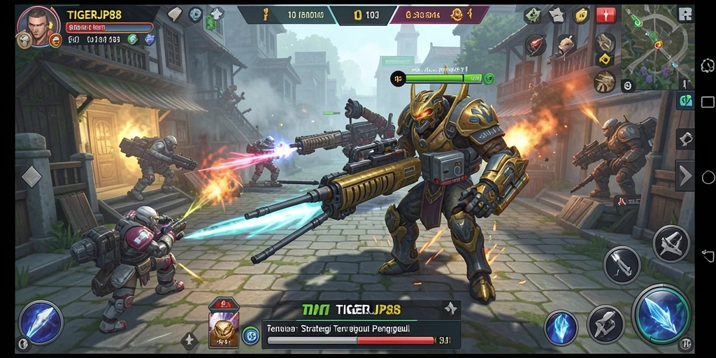 Screenshot utama TIGERJP88 menampilkan aksi strategis yang mendebarkan.