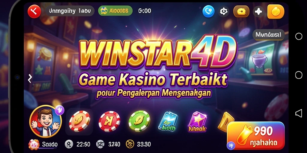 Screenshot WINSTAR4D menampilkan gameplay Kasino yang seru dan menegangkan.